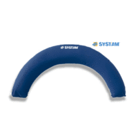Le coussin demi-lune de chez Systam permet de caler la personne en position décubitus